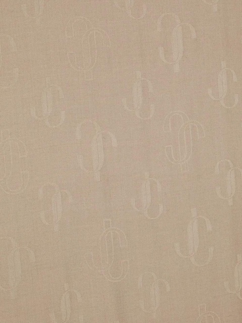 Jimmy Choo Emani monogram.jacquard scarf - Pink - zdjęcie produktu nr 1