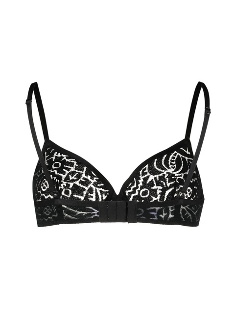 ERES floral-lace detail bra - Black - zdjęcie produktu nr 2