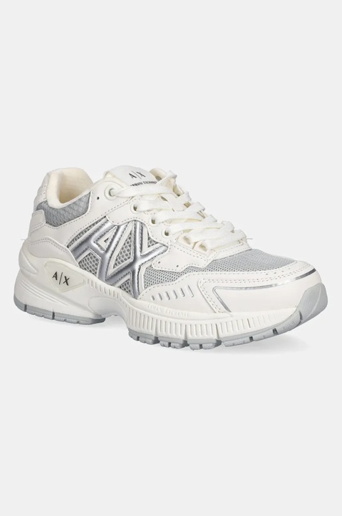 Armani Exchange sneakersy damskie kolor srebrny XDX195 XV944 S137 - zdjęcie produktu nr 1
