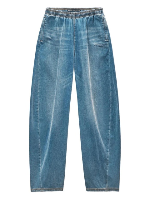 Alexander Wang elasticated-waist drawstring track pants - Blue - zdjęcie produktu nr 1