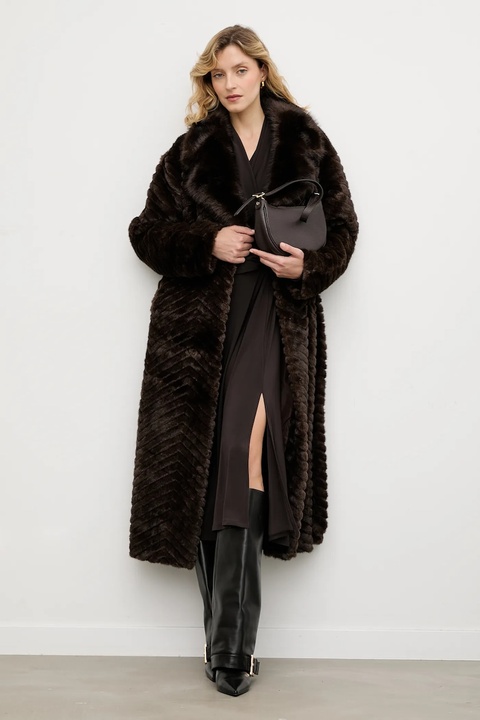 Answear.LAB płaszcz kolor brązowy - zdjęcie produktu nr 1