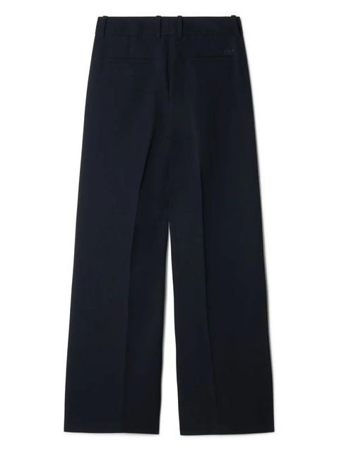 Off-White wide-leg wool trousers - Blue - zdjęcie produktu nr 2