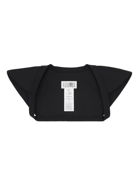MM6 Maison Margiela shoulder-padded shrug - Black - zdjęcie produktu nr 2