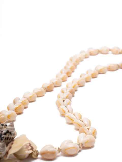 Valentino Garavani shell flower necklace - Neutrals - zdjęcie produktu nr 2