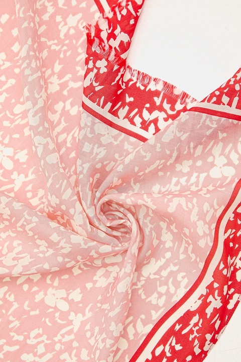 Marc O'Polo szal damski kolor różowy wzorzysty 600802502045 - zdjęcie produktu nr 2