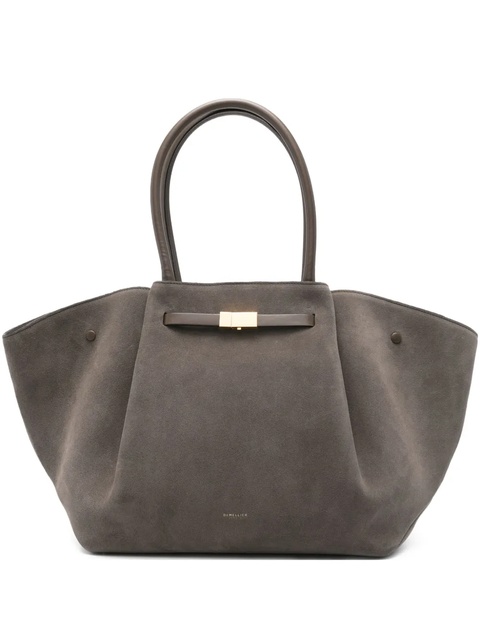 DeMellier New York suede tote bag - Green - zdjęcie produktu nr 1