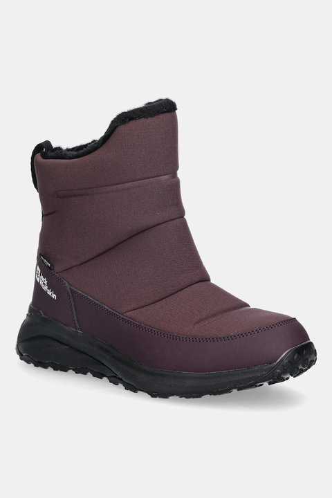 Jack Wolfskin śniegowce kolor bordowy - zdjęcie produktu nr 2