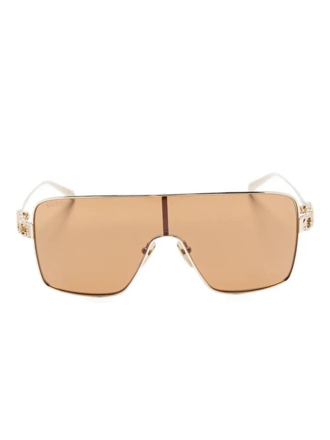 Gucci Eyewear logo-embellished sunglasses - Gold - zdjęcie produktu nr 1