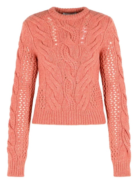 Sportmax Radio braided sweater - Pink - zdjęcie produktu nr 1