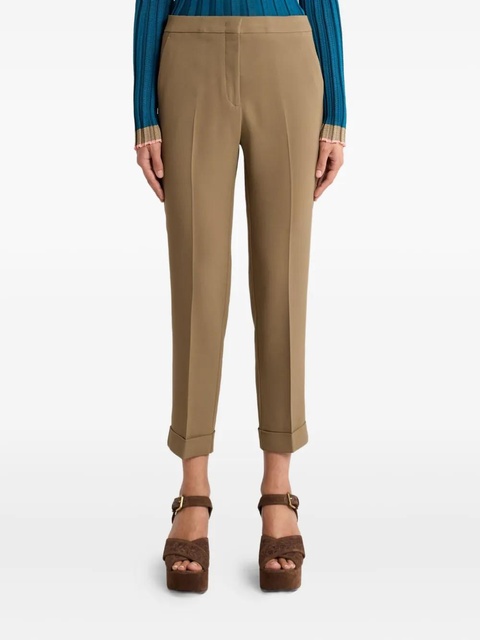 ETRO Cady cigarette cuffed trousers - Neutrals - zdjęcie produktu nr 2
