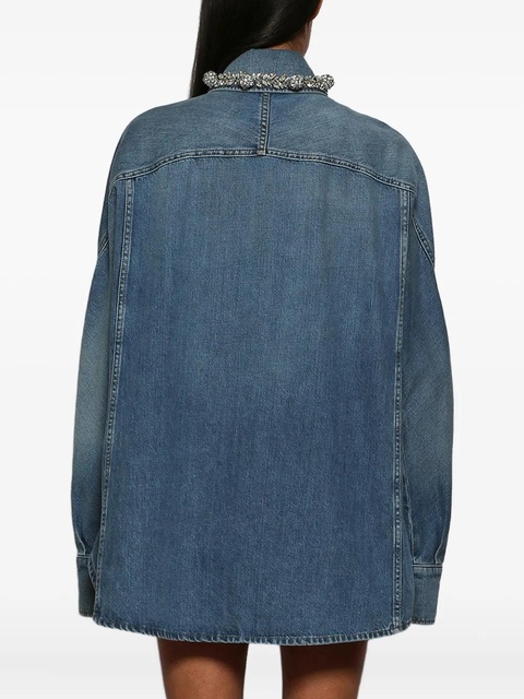Givenchy crystals-embellished cotton shirt - Blue - zdjęcie produktu nr 2
