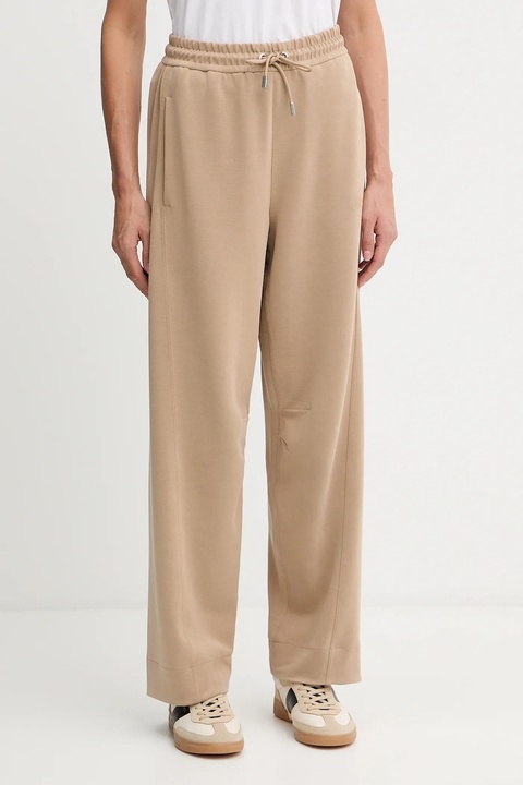 BOSS Orange spodnie dresowe damskie kolor zielony gładkie 50547800 - zdjęcie produktu nr 1