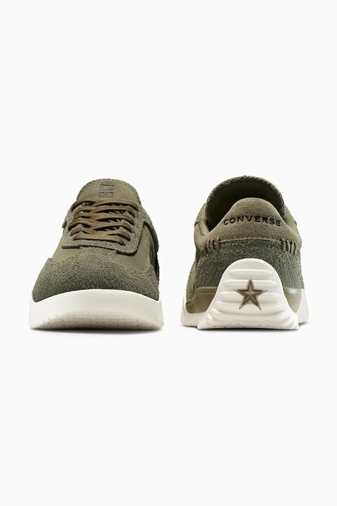 Converse sneakersy zamszowe Run Star Trainer kolor zielony A13057C - zdjęcie produktu nr 2
