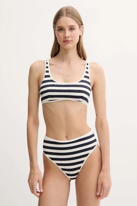 Tommy Hilfiger biustonosz kąpielowy kolor granatowy miękka miseczka UW0UW05807 - zdjęcie produktu nr 2