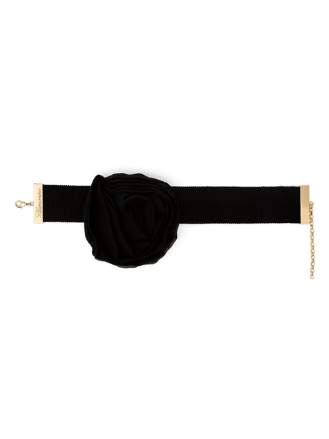 Blumarine floral-appliqué choker necklace - Black - zdjęcie produktu nr 1