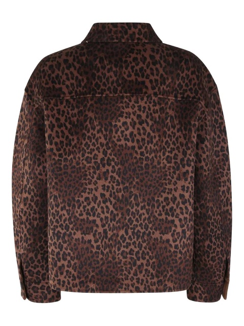 MC2 Saint Barth Bonnibell buttoned leopard-print jacket - Brown - zdjęcie produktu nr 2
