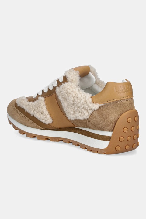 Lauren Ralph Lauren sneakersy skórzane Dani damskie kolor beżowy 802980566001 - zdjęcie produktu nr 2