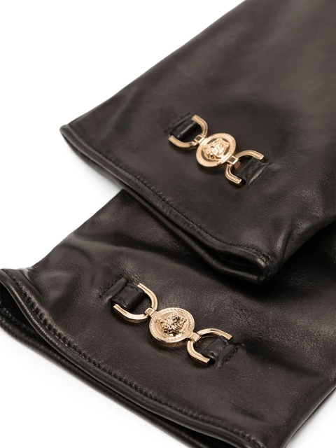 Versace Medusa '95 leather gloves - Metallic - zdjęcie produktu nr 2