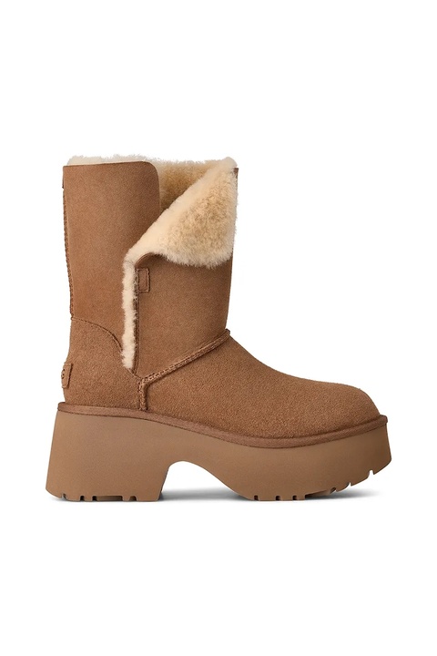 UGG śniegowce zamszowe Esmee Boot kolor brązowy 1171533.CHE - zdjęcie produktu nr 1