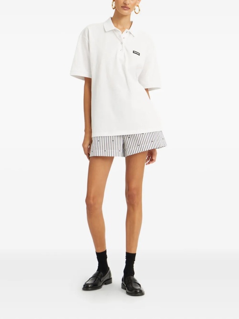 ROTATE BIRGER CHRISTENSEN striped shorts - White - zdjęcie produktu nr 1