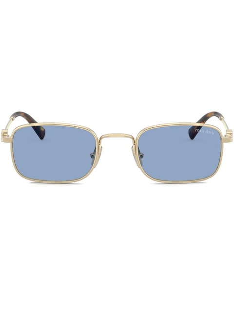 Miu Miu Eyewear rectangle-frame sunglasses - Gold - zdjęcie produktu nr 1