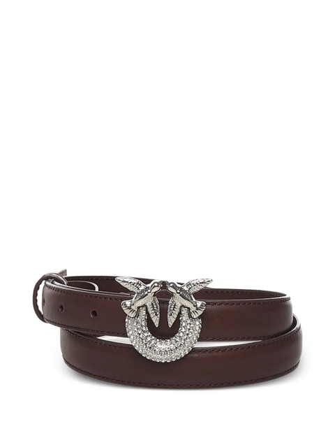 PINKO Love Birds buckle-embellished belt - Brown - zdjęcie produktu nr 1