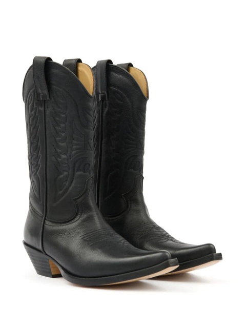 MM6 Maison Margiela Western-style panelled boots - Black - zdjęcie produktu nr 2