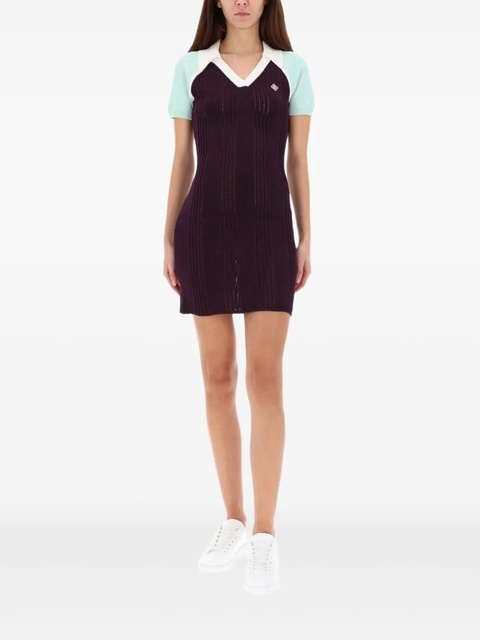 Casablanca polo logo dress - Purple - zdjęcie produktu nr 2