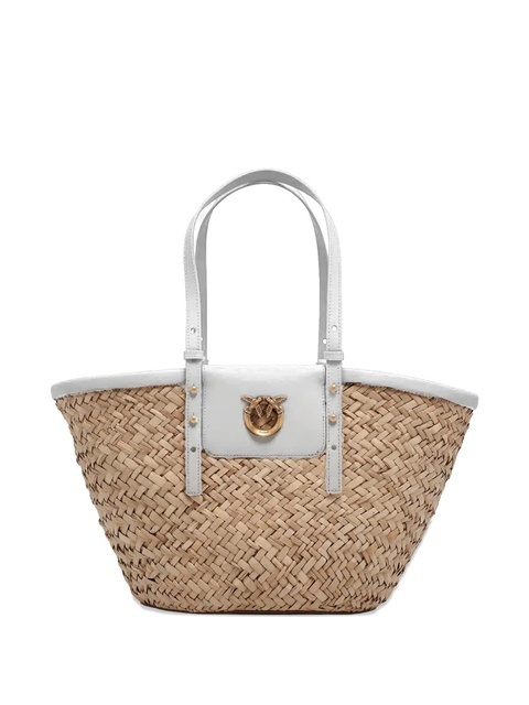PINKO Love Summer basket bag - White - zdjęcie produktu nr 1