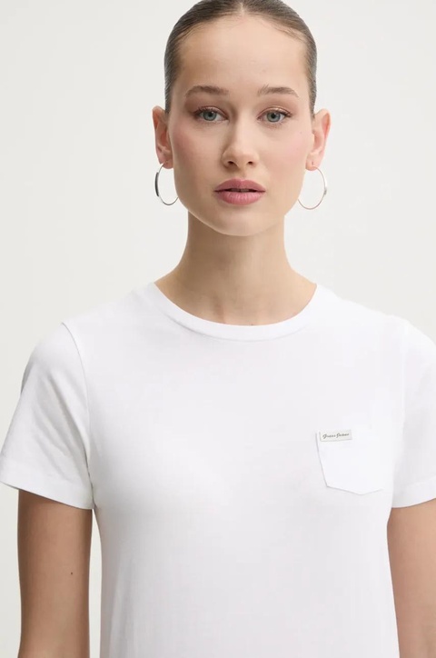 Guess Jeans t-shirt damski kolor biały W5RI52 J1314 - zdjęcie produktu nr 1