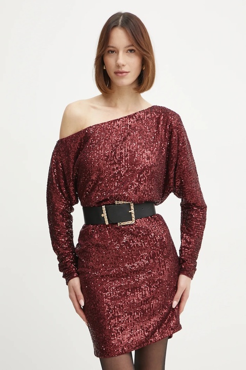 Marciano Guess sukienka GABBIE kolor bordowy mini prosta 5RGK69 6166A - zdjęcie produktu nr 1