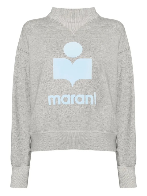 ISABEL MARANT logo high-neck sweatshirt - Grey - zdjęcie produktu nr 1