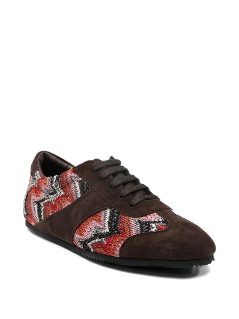 Missoni patterned suede trainers - Brown - zdjęcie produktu nr 2