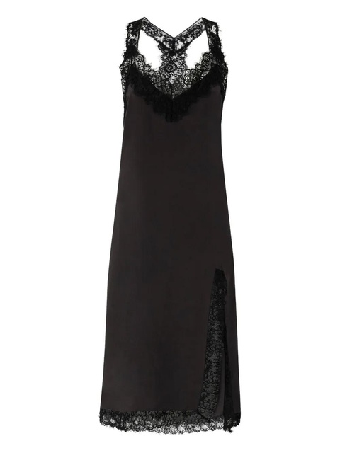 PINKO lace-trimmed slip party dress - Brown - zdjęcie produktu nr 2