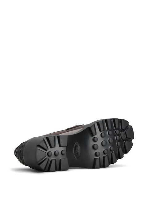 Tod's 60mm leather loafers - Brown - zdjęcie produktu nr 2