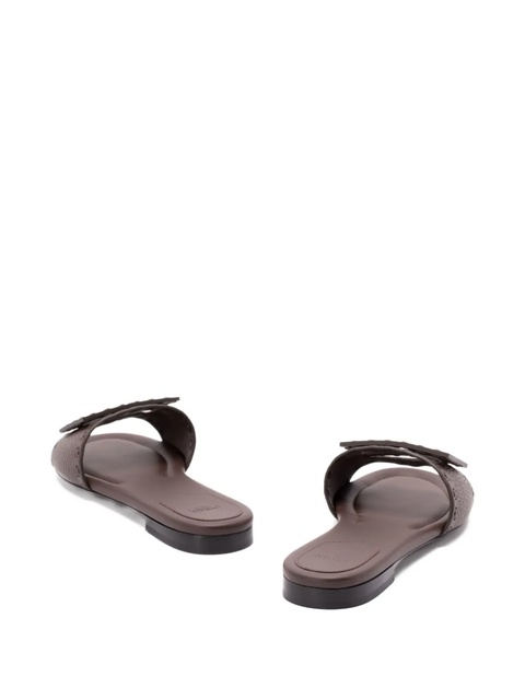 FENDI Baguette flat sandals - Brown - zdjęcie produktu nr 2