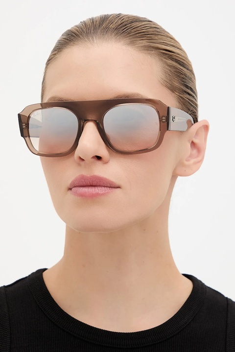 Ray-Ban okulary przeciwsłoneczne kolor beżowy 0RB2218 - zdjęcie produktu nr 2