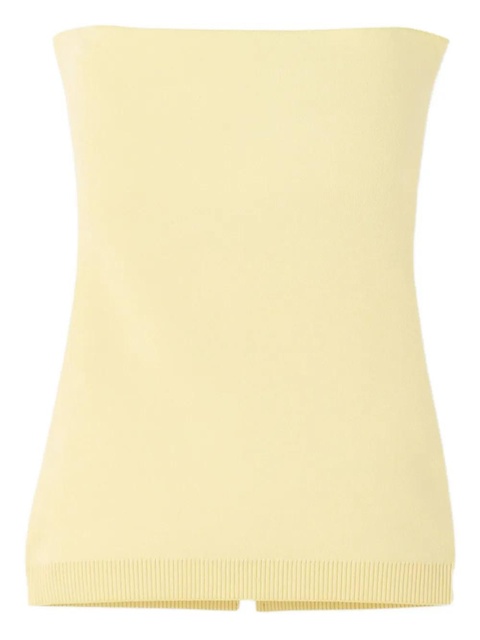 Jacquemus strapless knitted top - Yellow - zdjęcie produktu nr 2