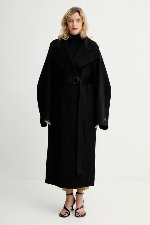 MMC STUDIO płaszcz wełniany kolor czarny VESPERE.COAT - zdjęcie produktu nr 1
