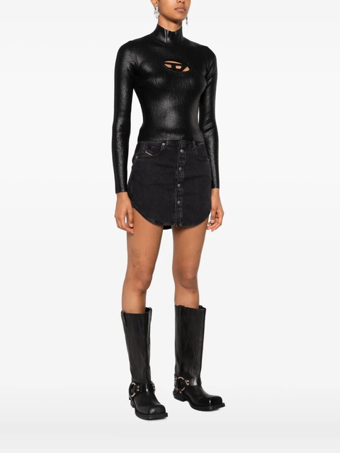 Diesel high-neck ribbed top - Black - zdjęcie produktu nr 2