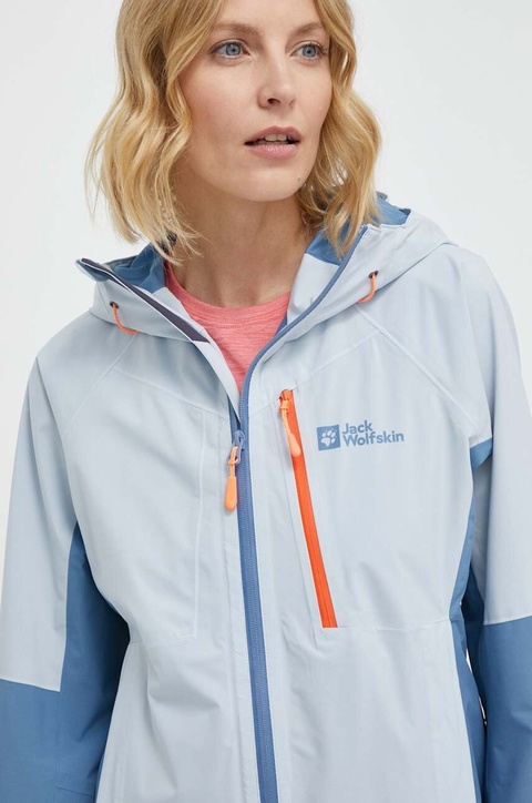Jack Wolfskin kurtka outdoorowa Eagle Peak 2L kolor niebieski 1113005 - zdjęcie produktu nr 2