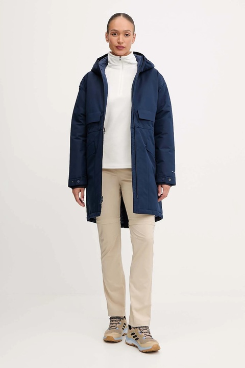 Columbia kurtka sportowa puchowa Juniper kolor granatowy 2134882 - zdjęcie produktu nr 2