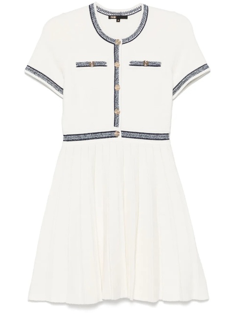 Maje pleated mini dress - White - zdjęcie produktu nr 1