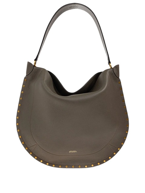 ISABEL MARANT studded half-moon tote bag - Green - zdjęcie produktu nr 1
