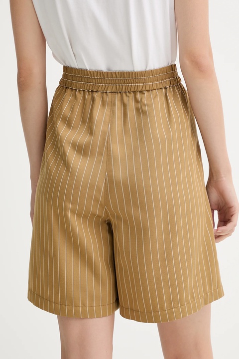 MAX&Co. szorty damskie kolor brązowy wzorzyste high waist 2526146051200 - zdjęcie produktu nr 1