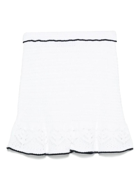 Blumarine crochet mini skirt - White - zdjęcie produktu nr 2