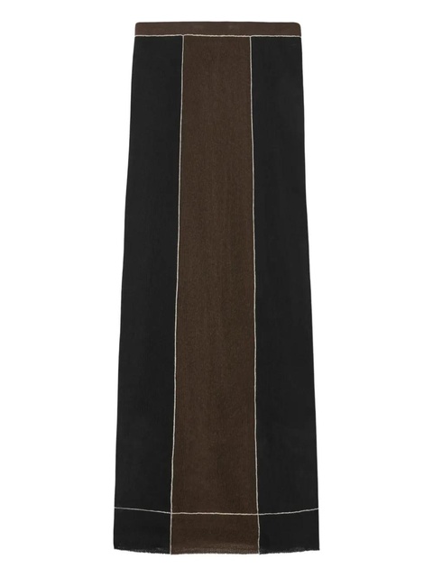 Tory Burch panelled midi skirt - Black - zdjęcie produktu nr 1