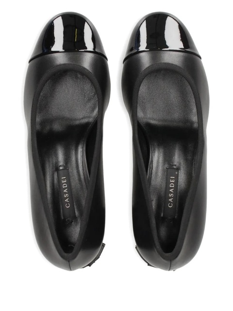 Casadei 55mm block-heel cap-toe pumps - Black - zdjęcie produktu nr 1