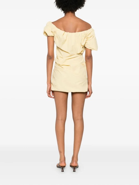 Paris Georgia Rio puff-sleeve mini dress - Yellow - zdjęcie produktu nr 2