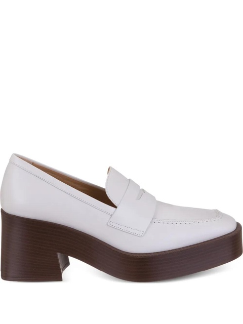 Tod's 75mm leather loafers - White - zdjęcie produktu nr 1